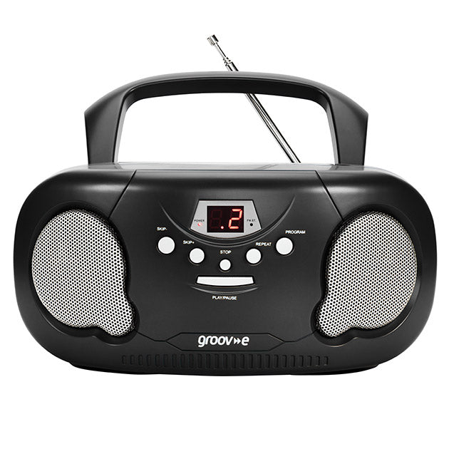 PORTABLE CD RADIO BOOMBOX BLACK