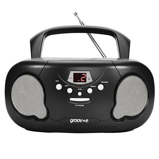 Portable Cd Radio Boombox Black