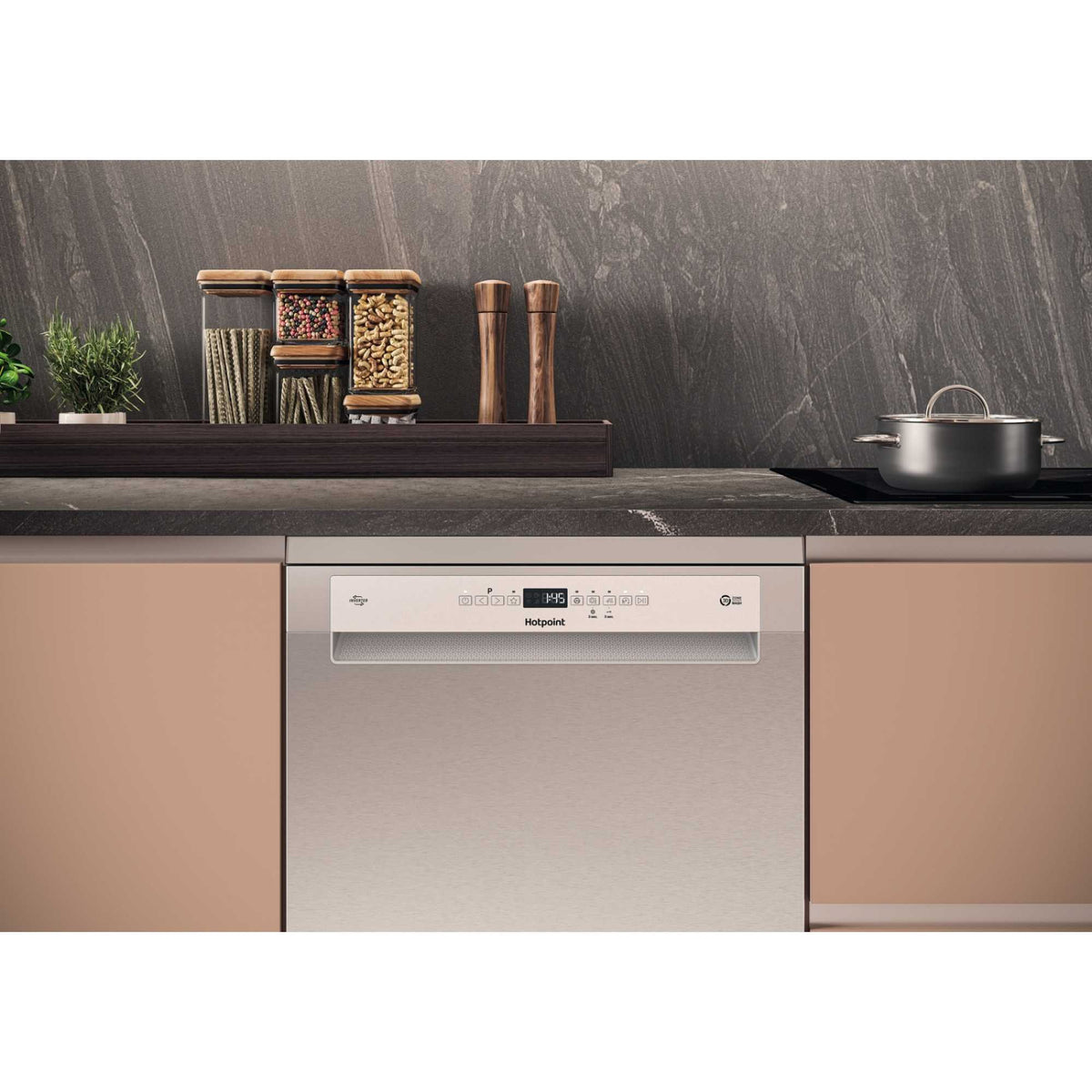 Hotpoint Freestanding Full-Sized Dishwasher - H7F HP43 X UK