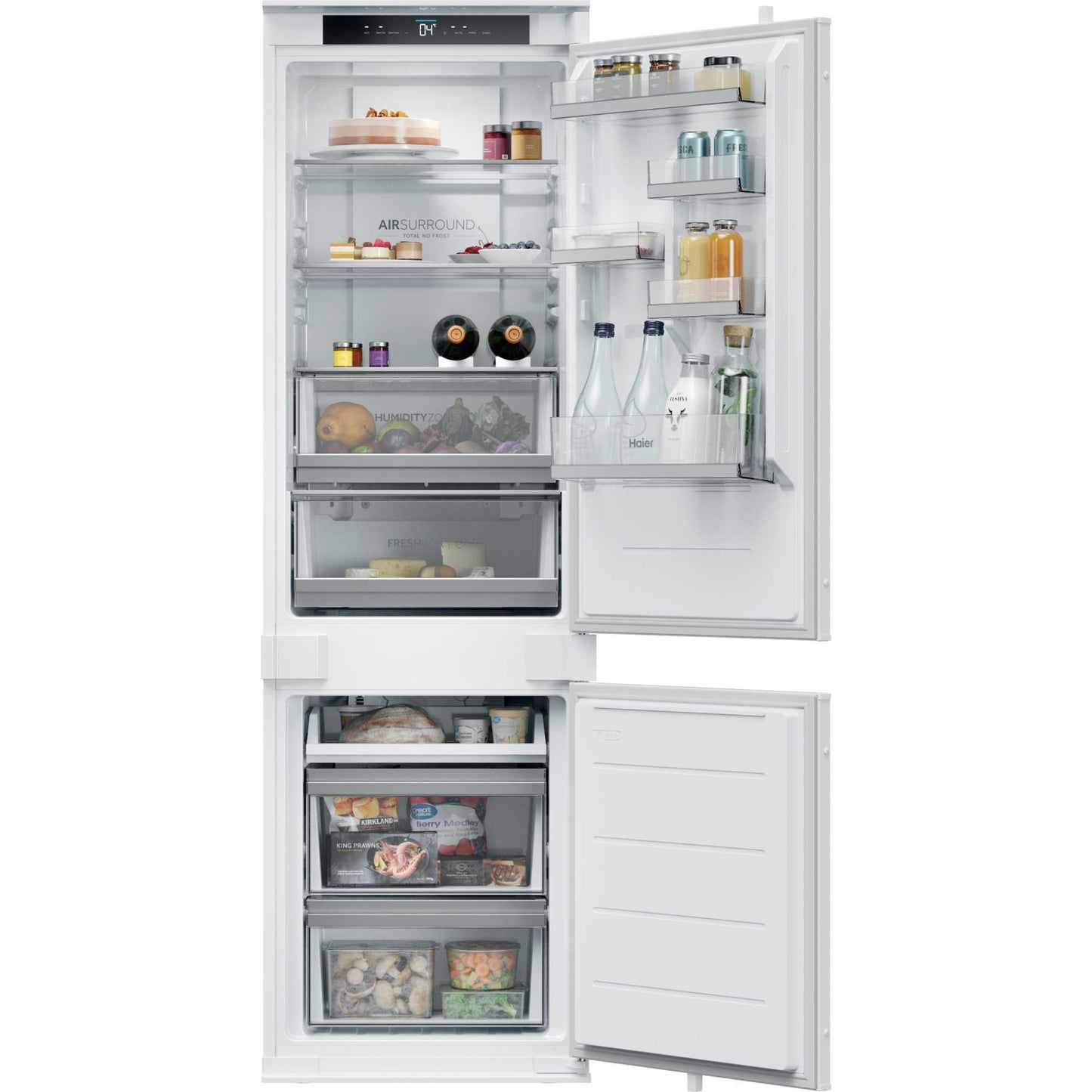 Haier ID Titanium 2 Built-In Fridge Freezer 70/30 Total No Frost - White - HBQW5518EK