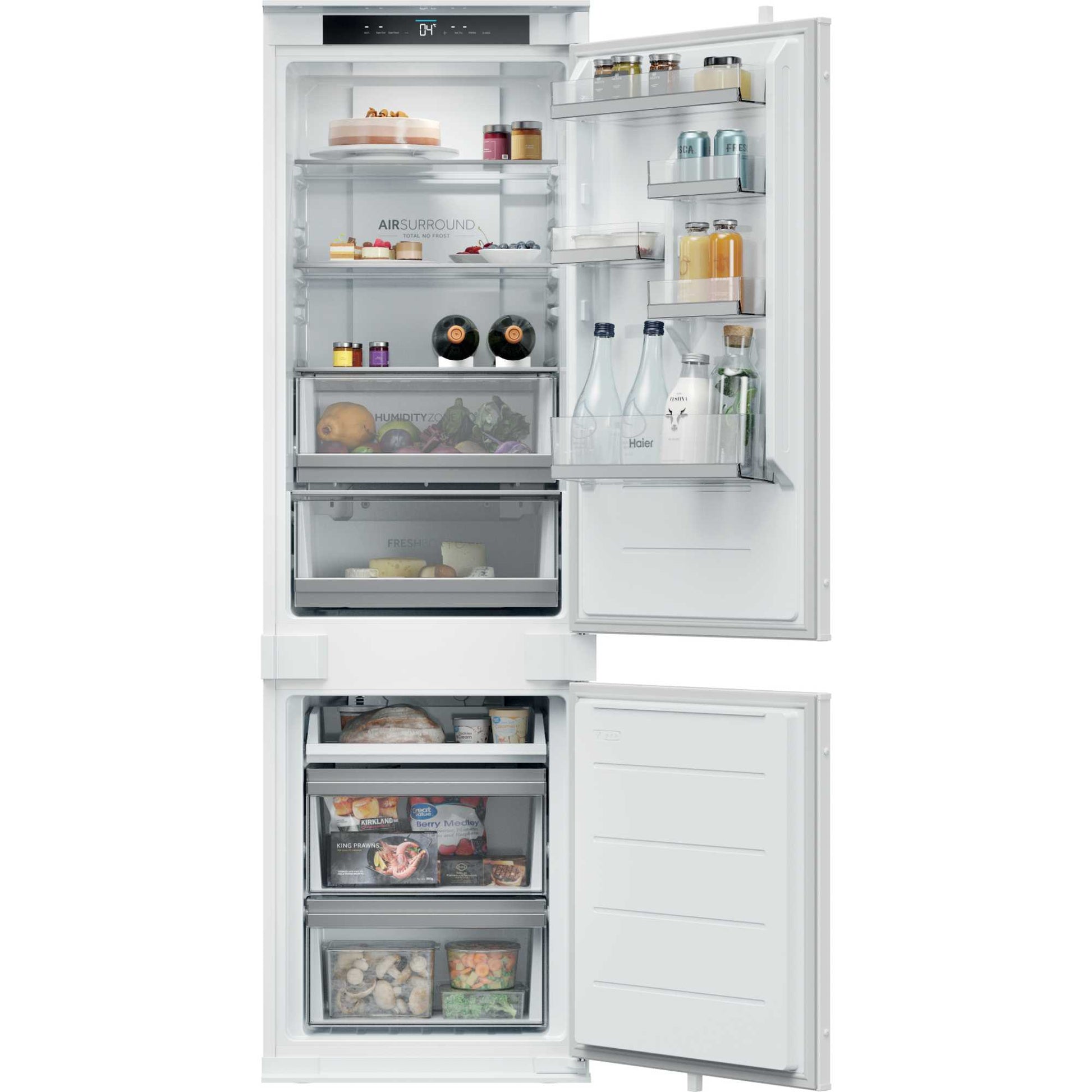 Haier ID Titanium 2 Built-In Fridge Freezer 70/30 Total No Frost - White - HBQW5518EK
