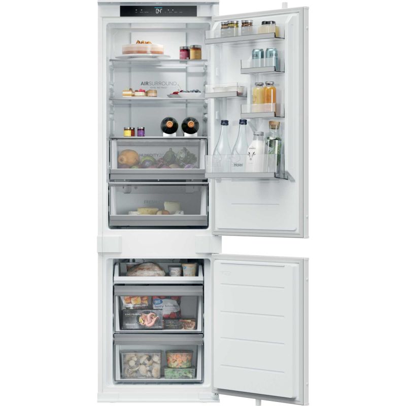 Haier ID Titanium 2 Built-In Fridge Freezer 70/30 Total No Frost - White - HBQW5518EK