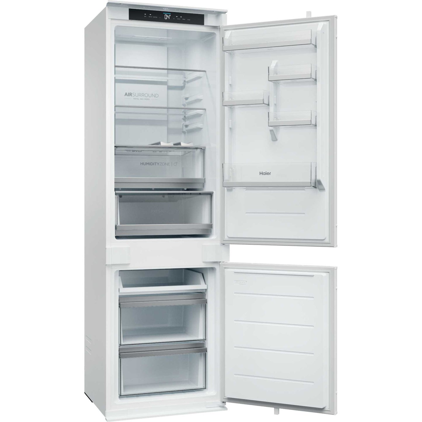 Haier ID Titanium 2 Built-In Fridge Freezer 70/30 Total No Frost - White - HBQW5518EK