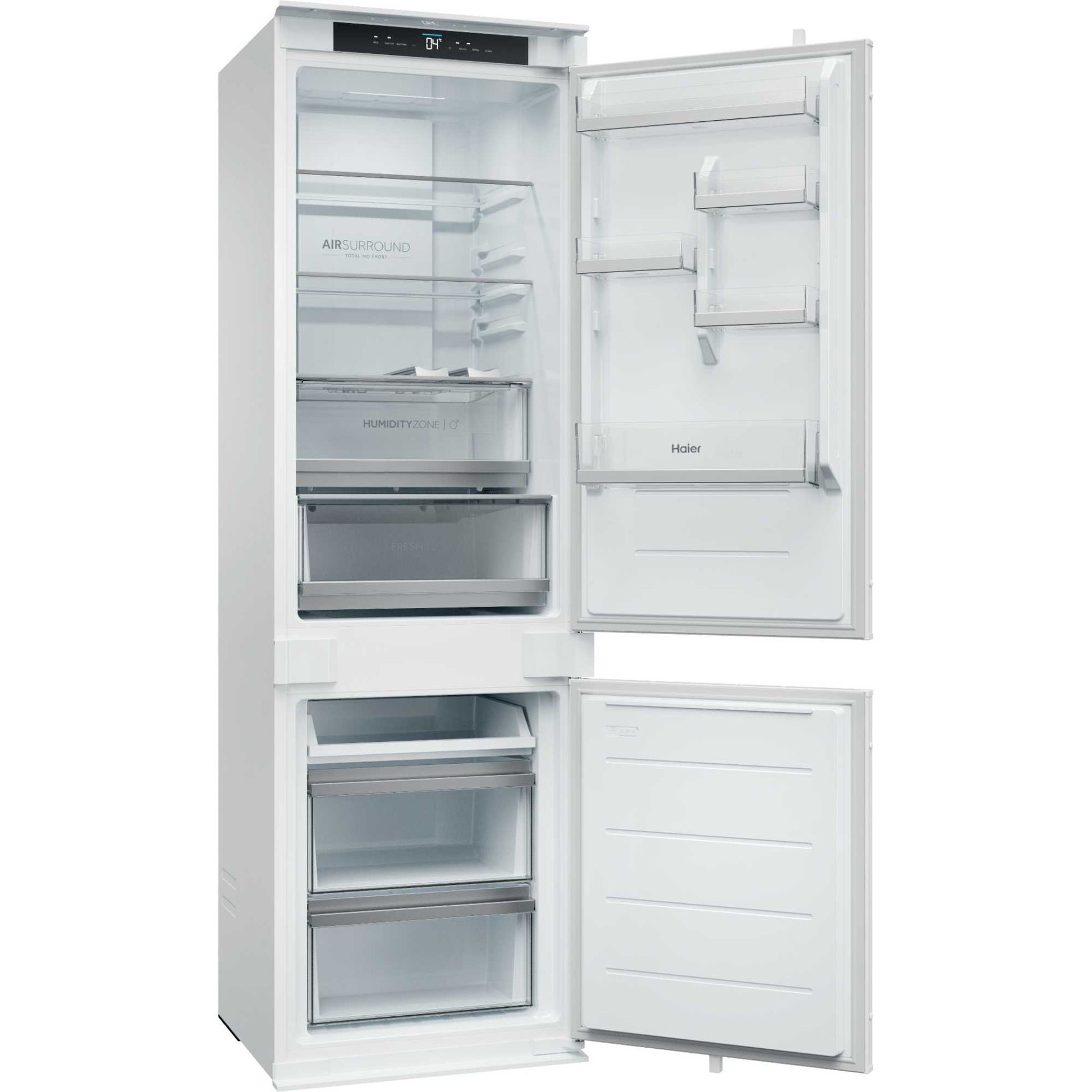 Haier ID Titanium 2 Built-In Fridge Freezer 70/30 Total No Frost - White - HBQW5518EK