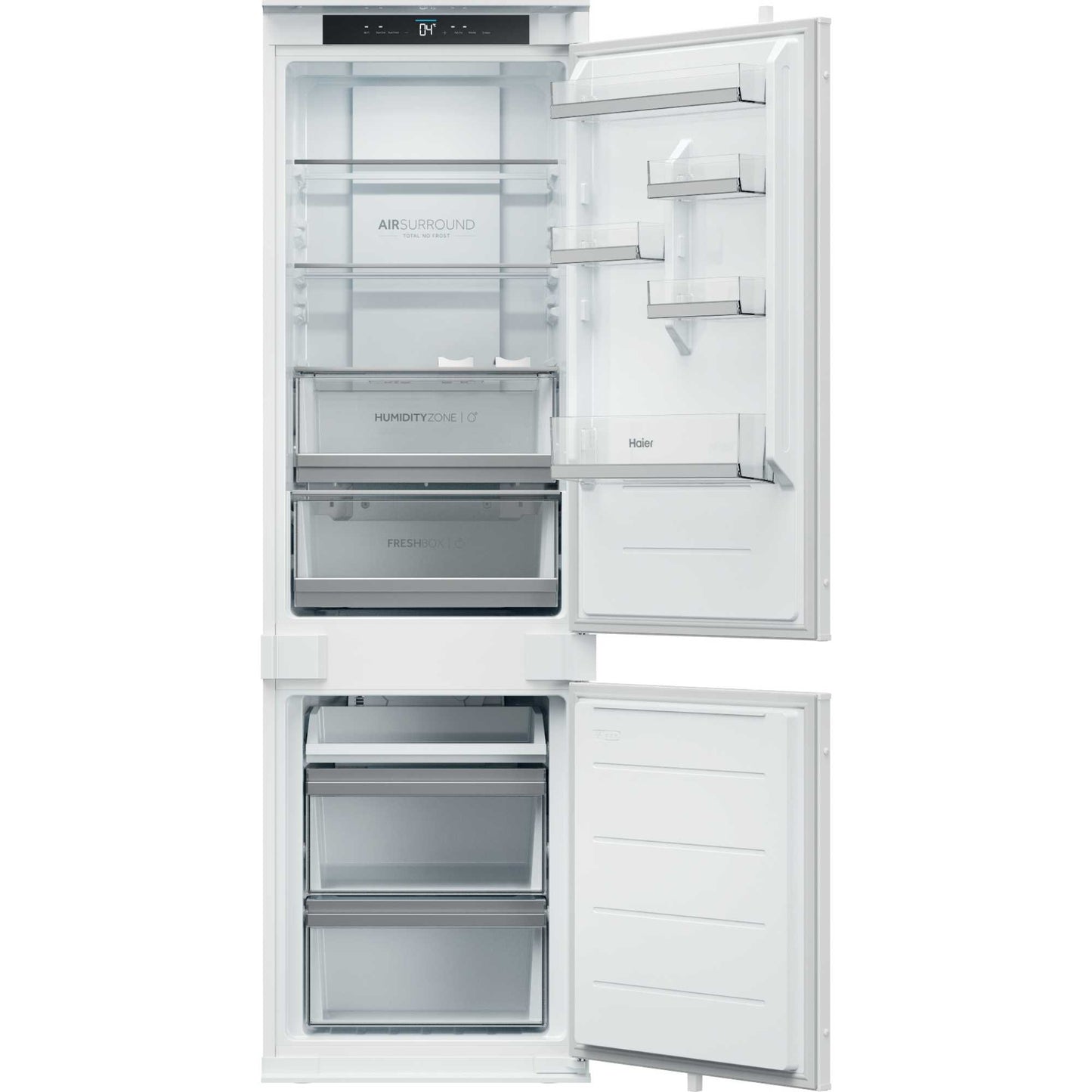 Haier ID Titanium 2 Built-In Fridge Freezer 70/30 Total No Frost - White - HBQW5518EK