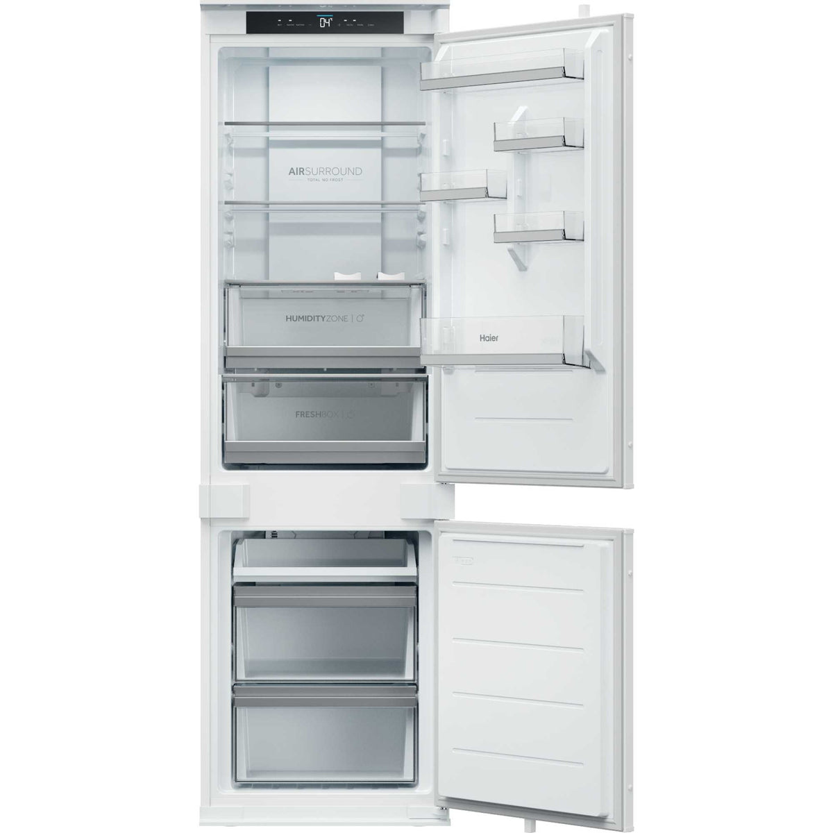 Haier ID Titanium 2 Built-In Fridge Freezer 70/30 Total No Frost - White - HBQW5518EK