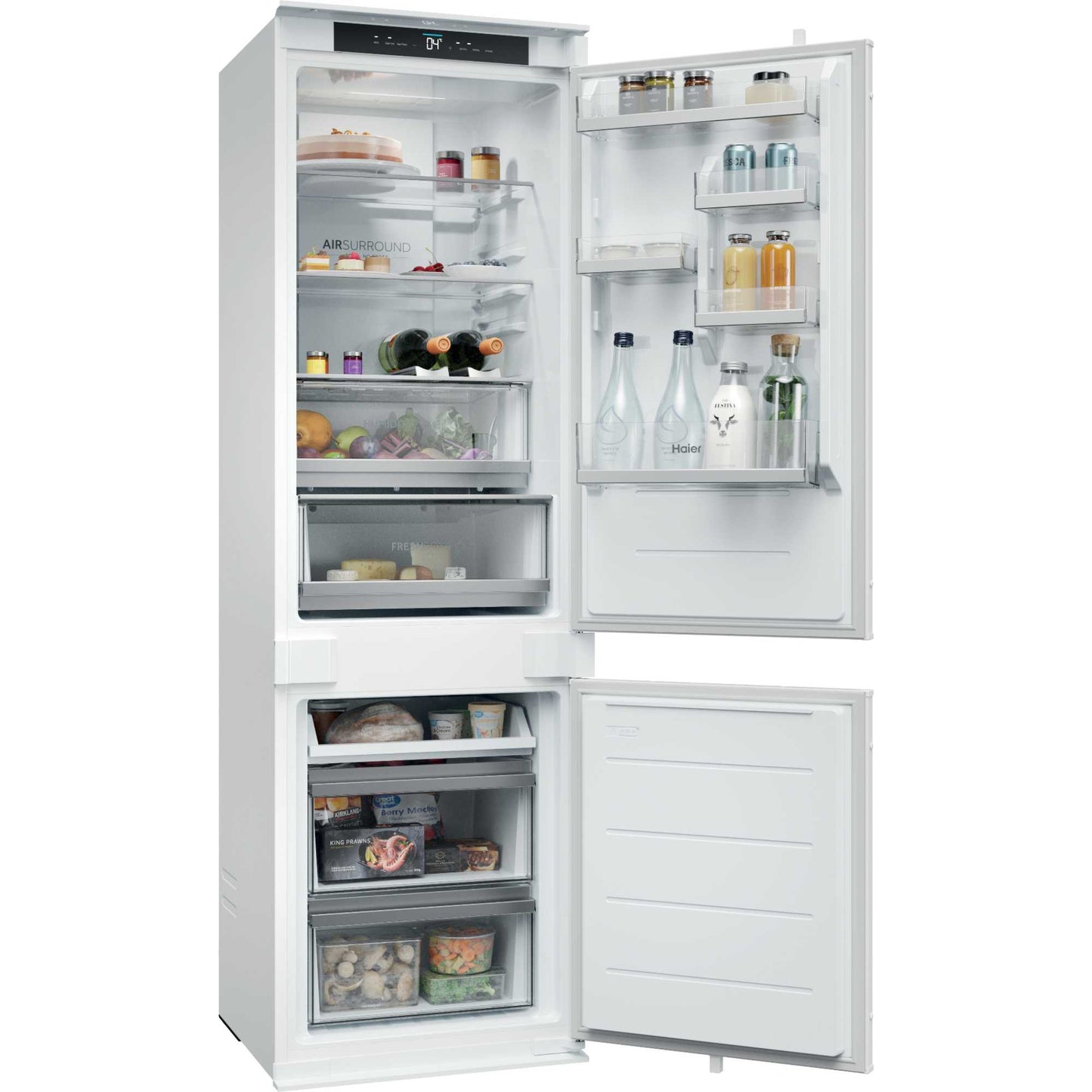 Haier ID Titanium 2 Built-In Fridge Freezer 70/30 Total No Frost - White - HBQW5518EK