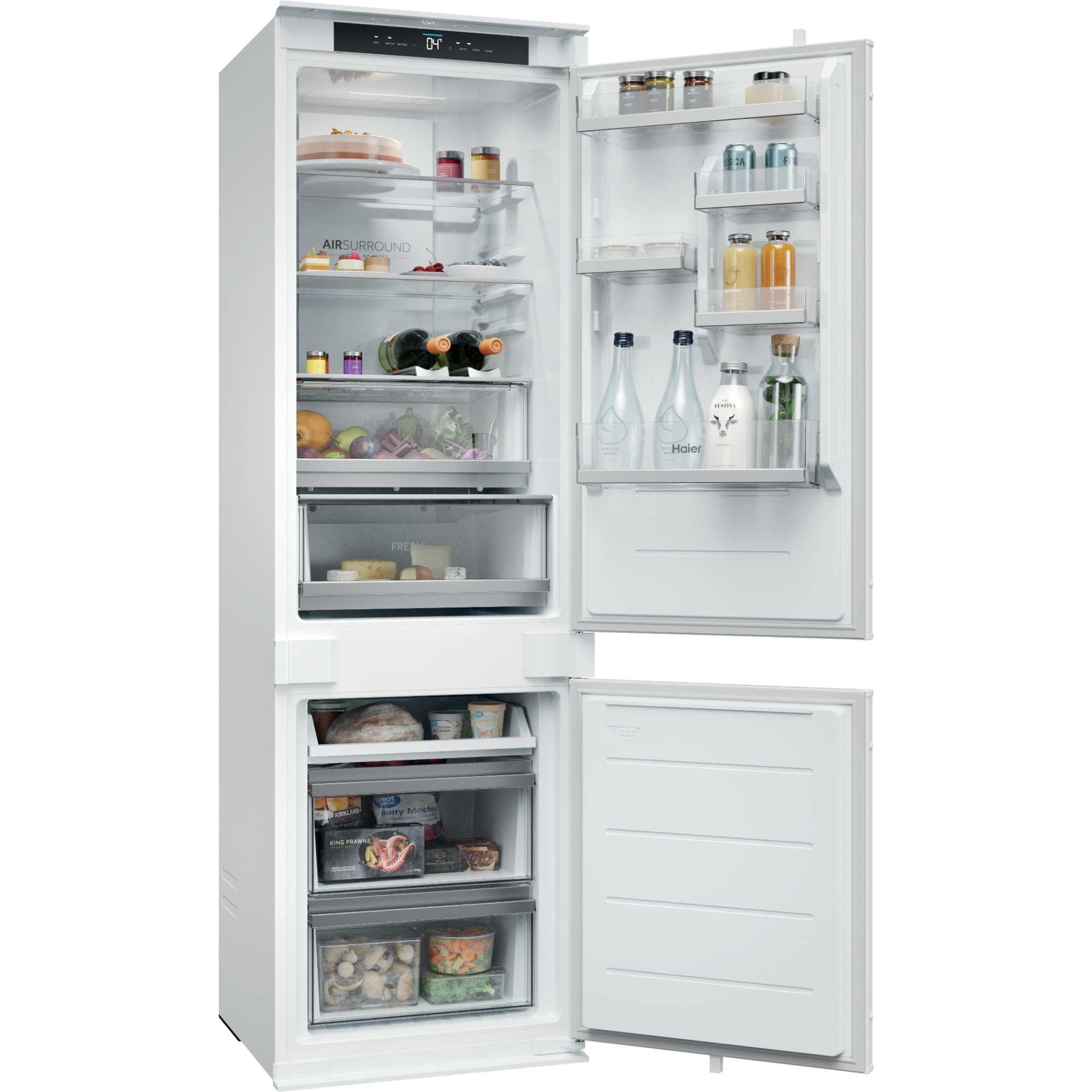 Haier ID Titanium 2 Built-In Fridge Freezer 70/30 Total No Frost - White - HBQW5518EK