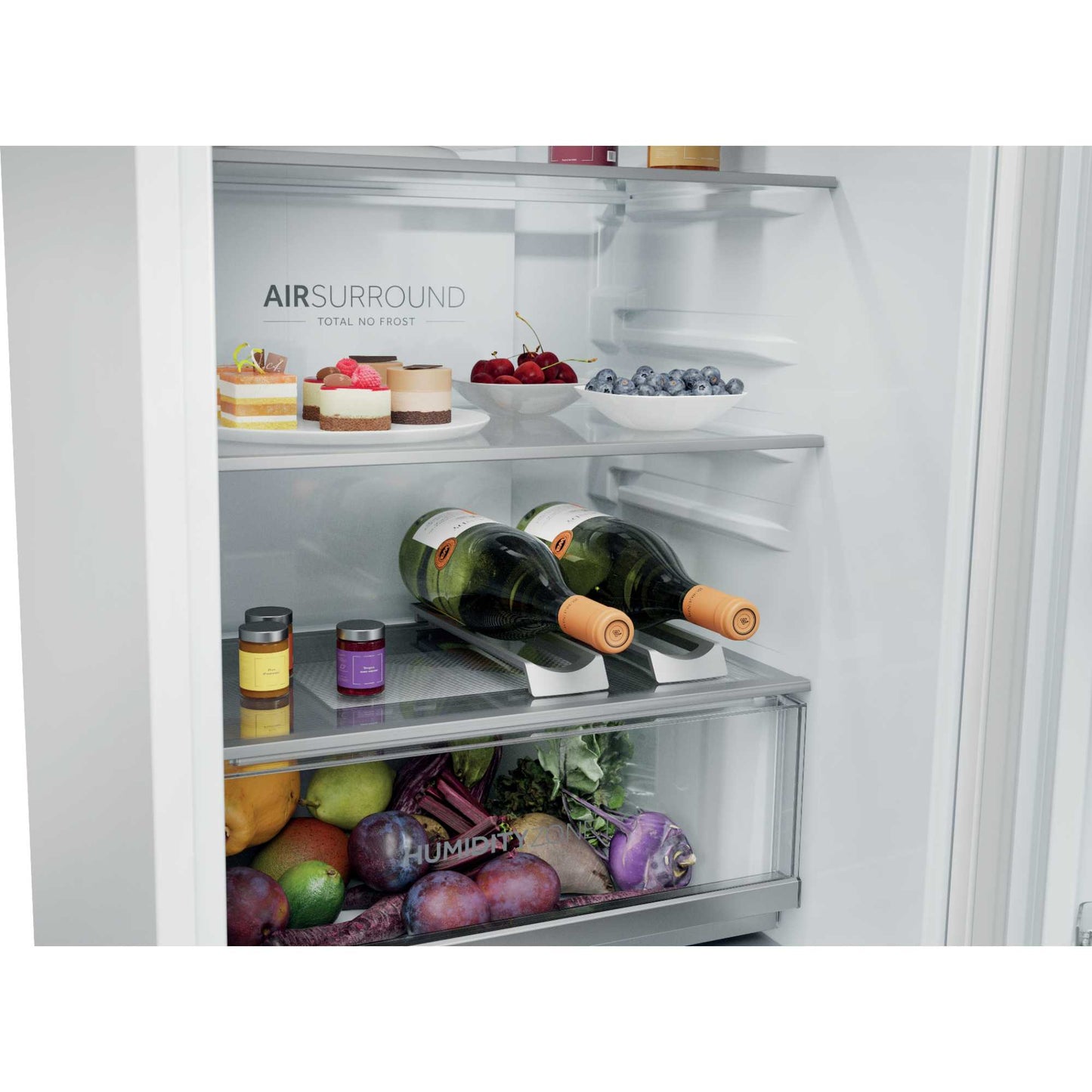 Haier ID Titanium 2 Built-In Fridge Freezer 70/30 Total No Frost - White - HBQW5518EK