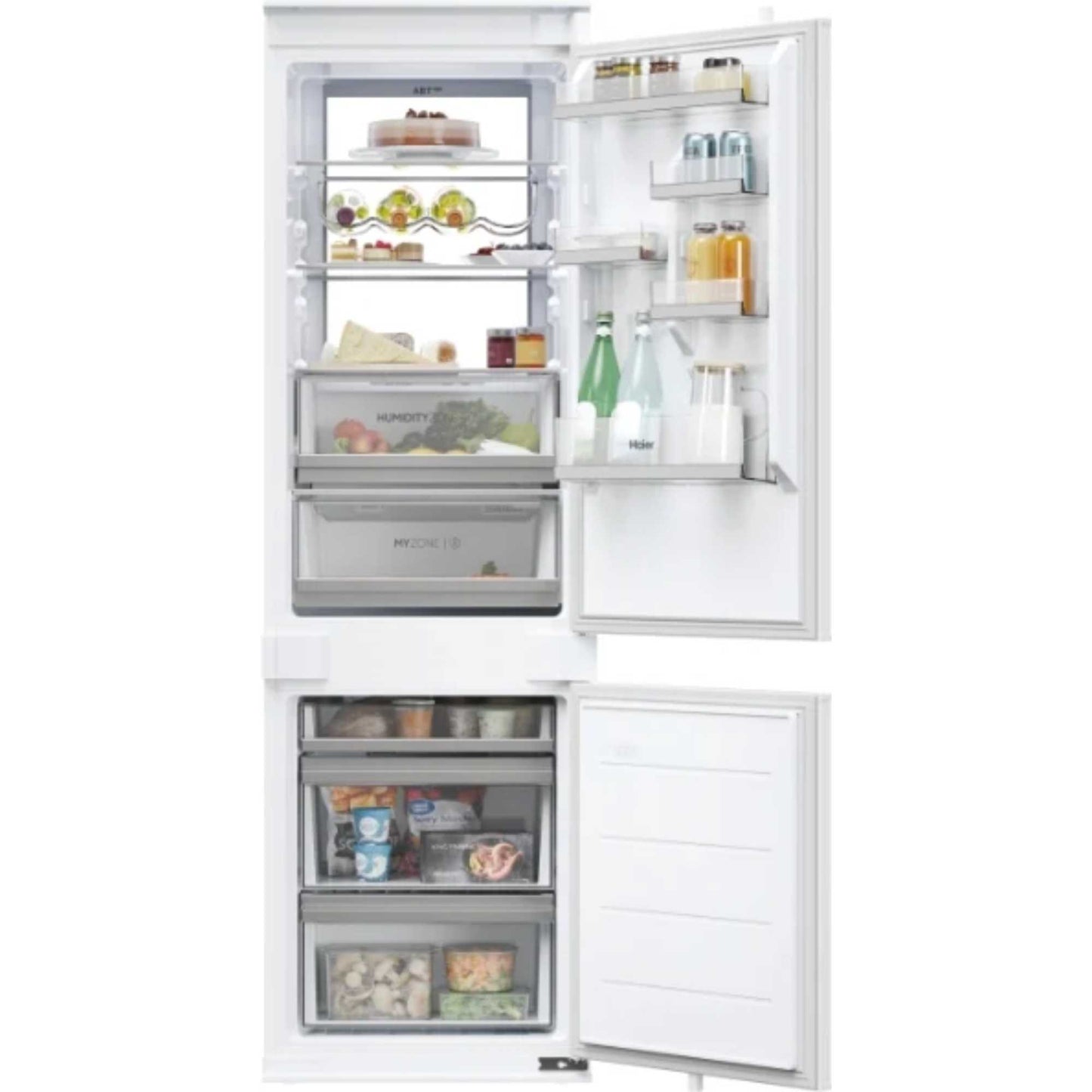 Haier ID Series 6 Built-In Fridge Freezer 70/30 Total No Frost - White - HBW7518CTK