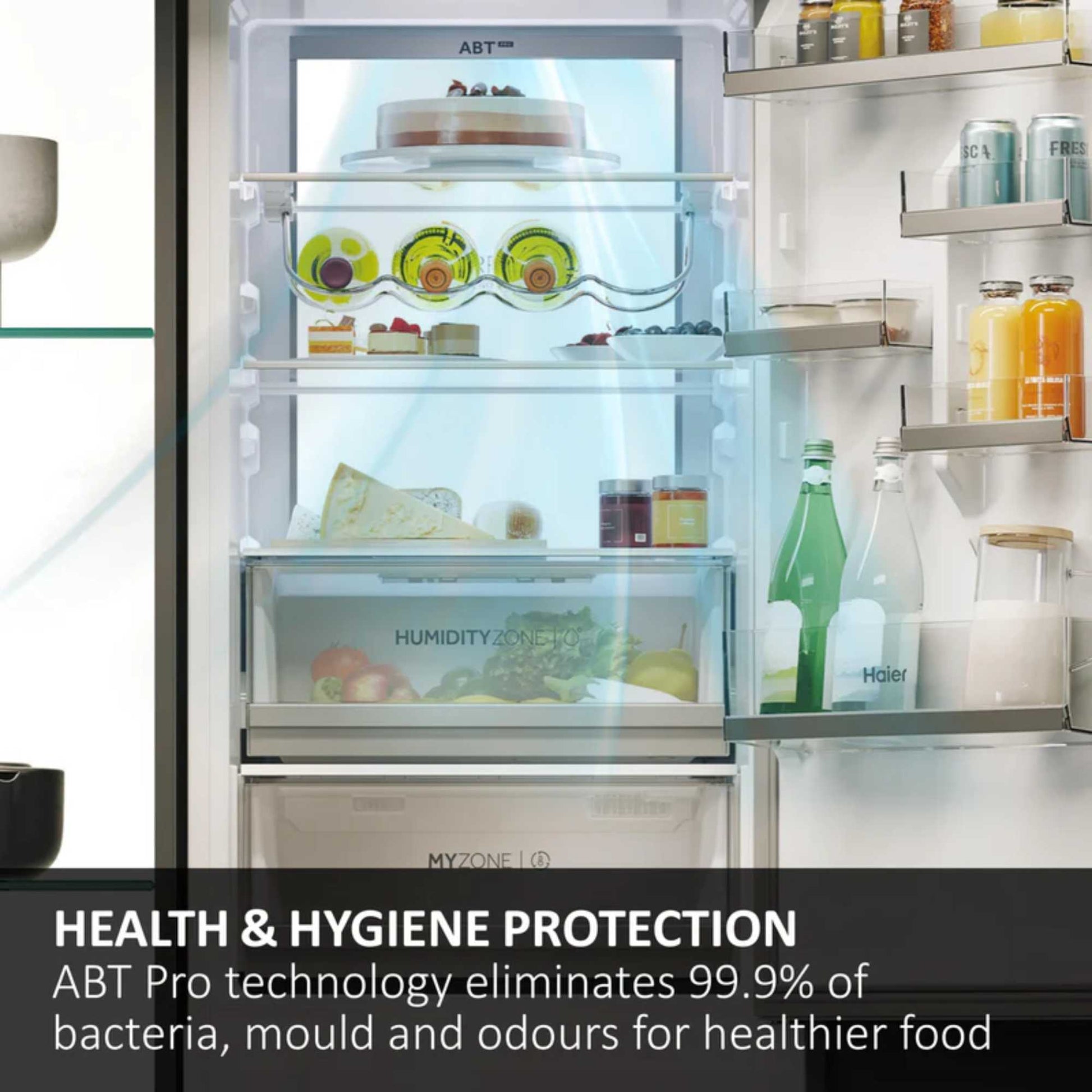 Haier ID Series 6 Built-In Fridge Freezer 70/30 Total No Frost - White - HBW7518CTK