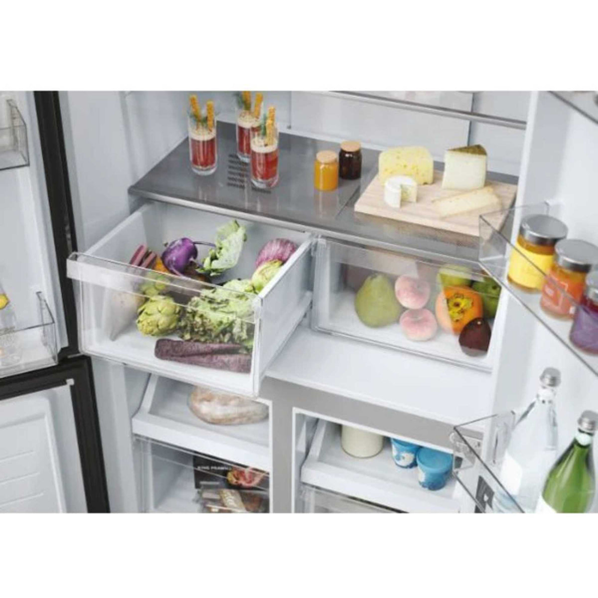 Haier American Style Fridge Freezer 60/40 No Frost - Inox HCR3818ENMM