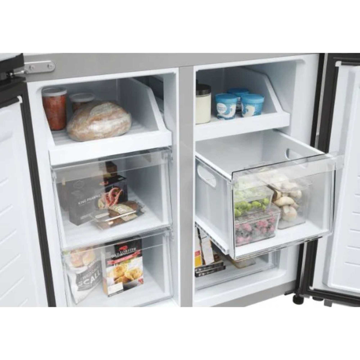 Haier American Style Fridge Freezer 60/40 No Frost - Inox HCR3818ENMM