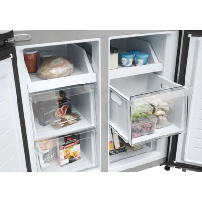 Haier American Style Fridge Freezer 60/40 No Frost - Inox HCR3818ENMM