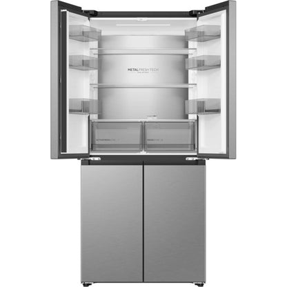 Haier American Style Fridge Freezer 60/40 NoFrost - Silver - HCR58S18DNMM