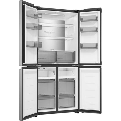 Haier American Style Fridge Freezer 60/40 NoFrost - Silver - HCR58S18DNMM