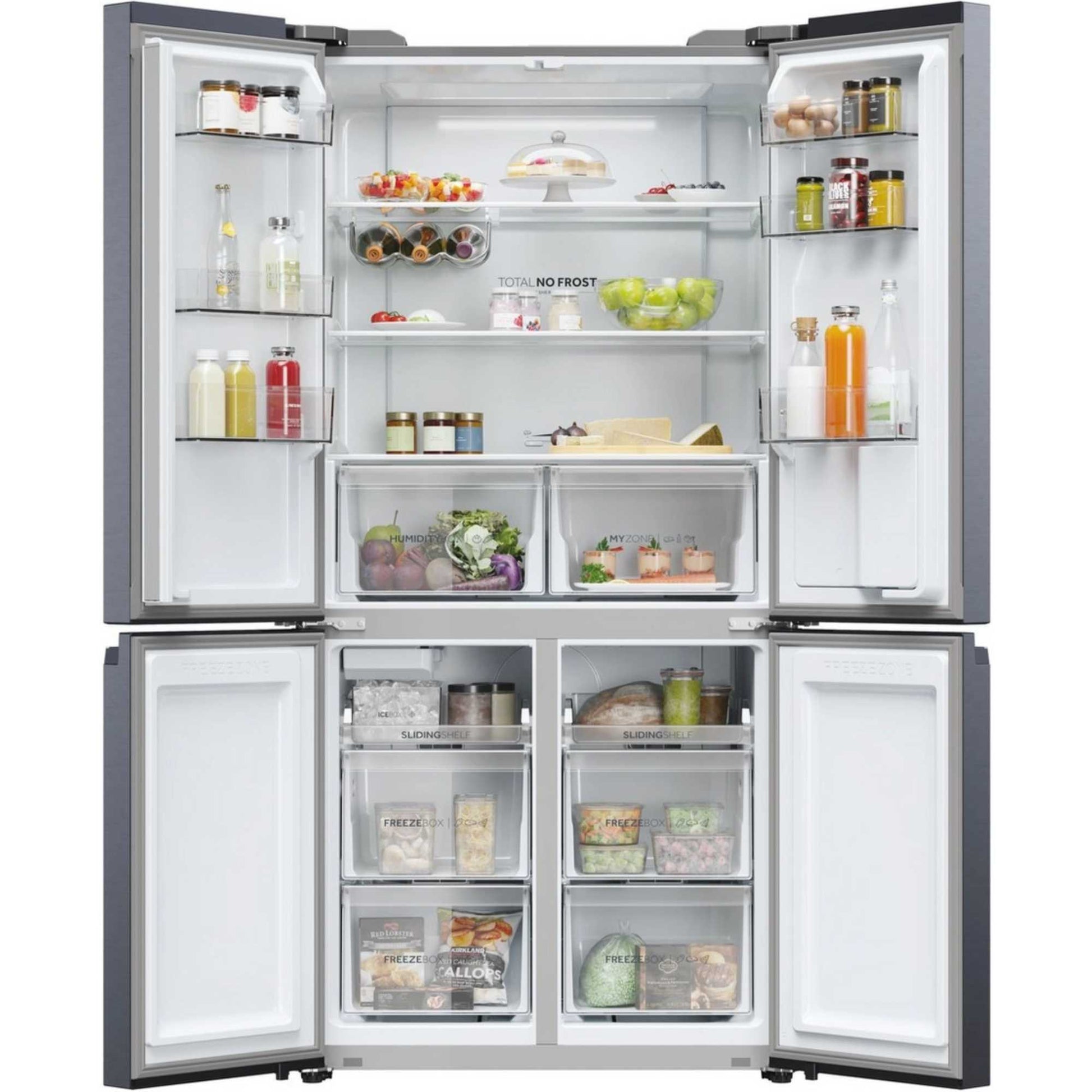 Haier American Style Fridge Freezer 528L No Frost - Black - HCR5919EHMB