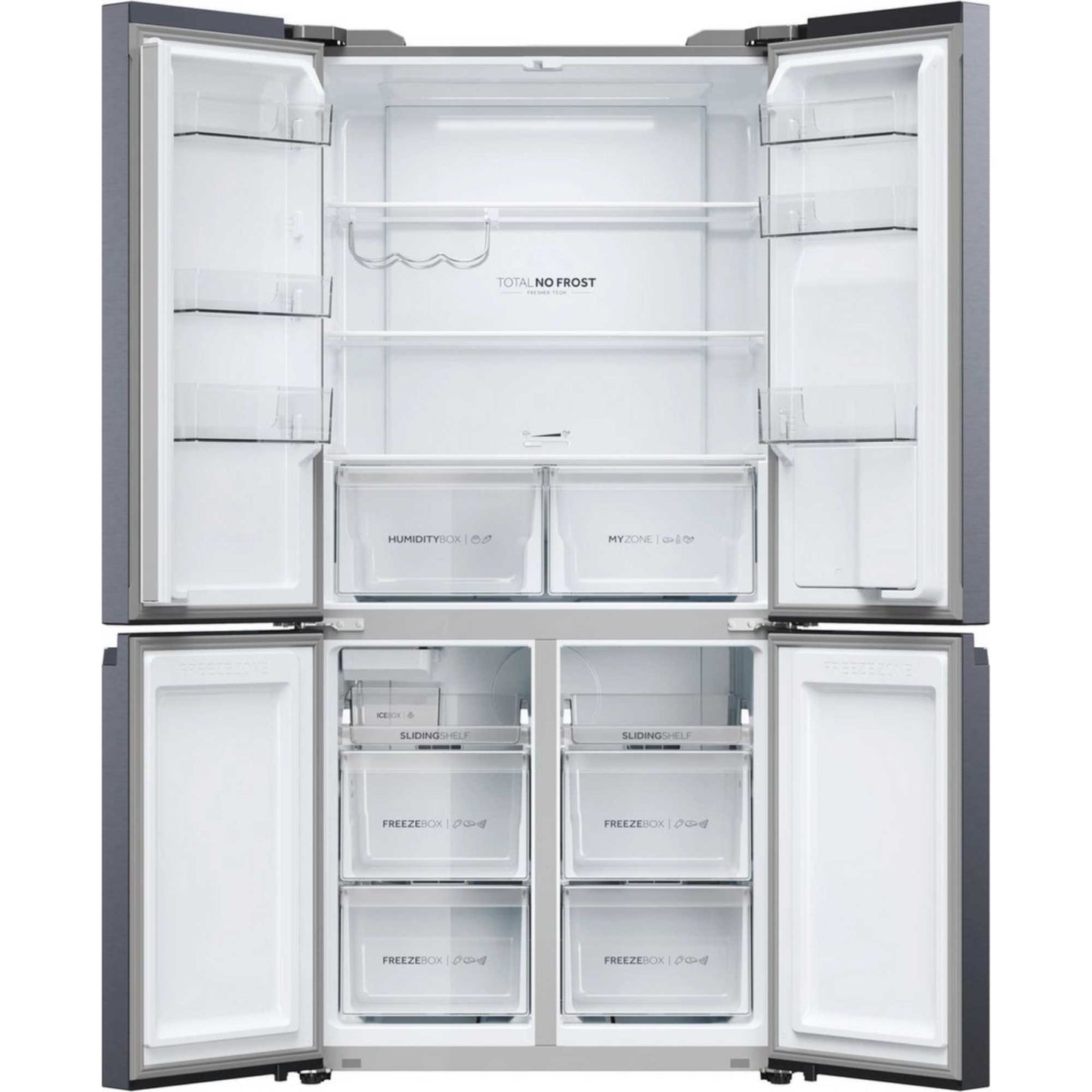 Haier American Style Fridge Freezer 528L No Frost - Black - HCR5919EHMB