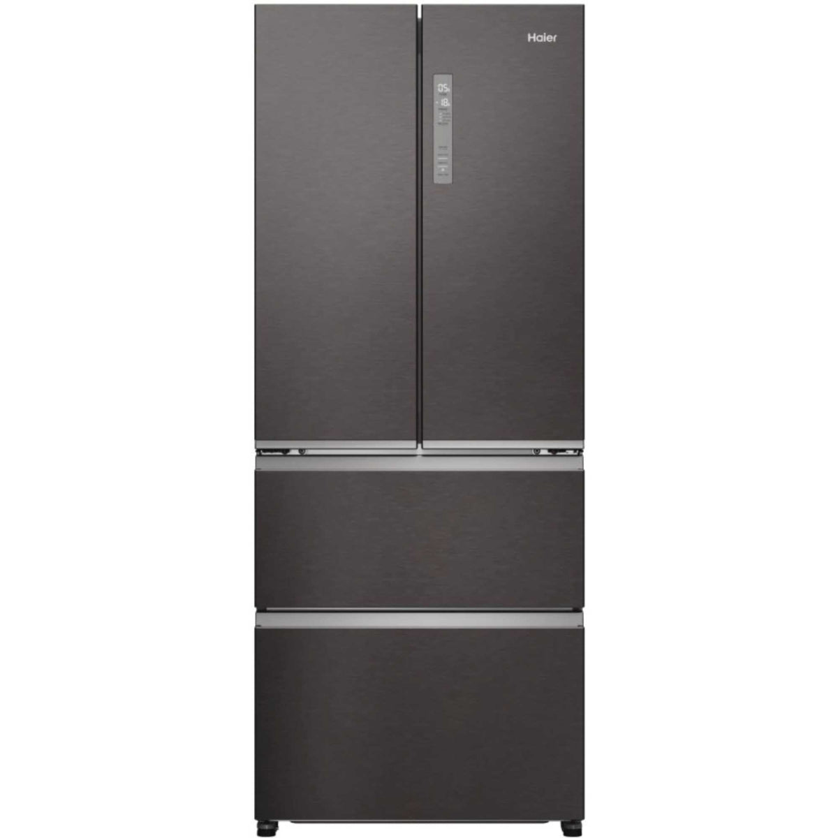 Haier HFR3718ENMD American Style Fridge Freezer 60/40 No Frost - Dark Inox