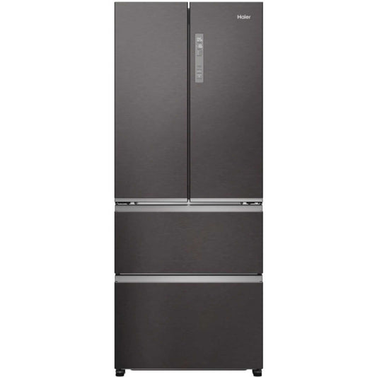 Haier HFR3718ENMD American Style Fridge Freezer 60/40 No Frost - Dark Inox