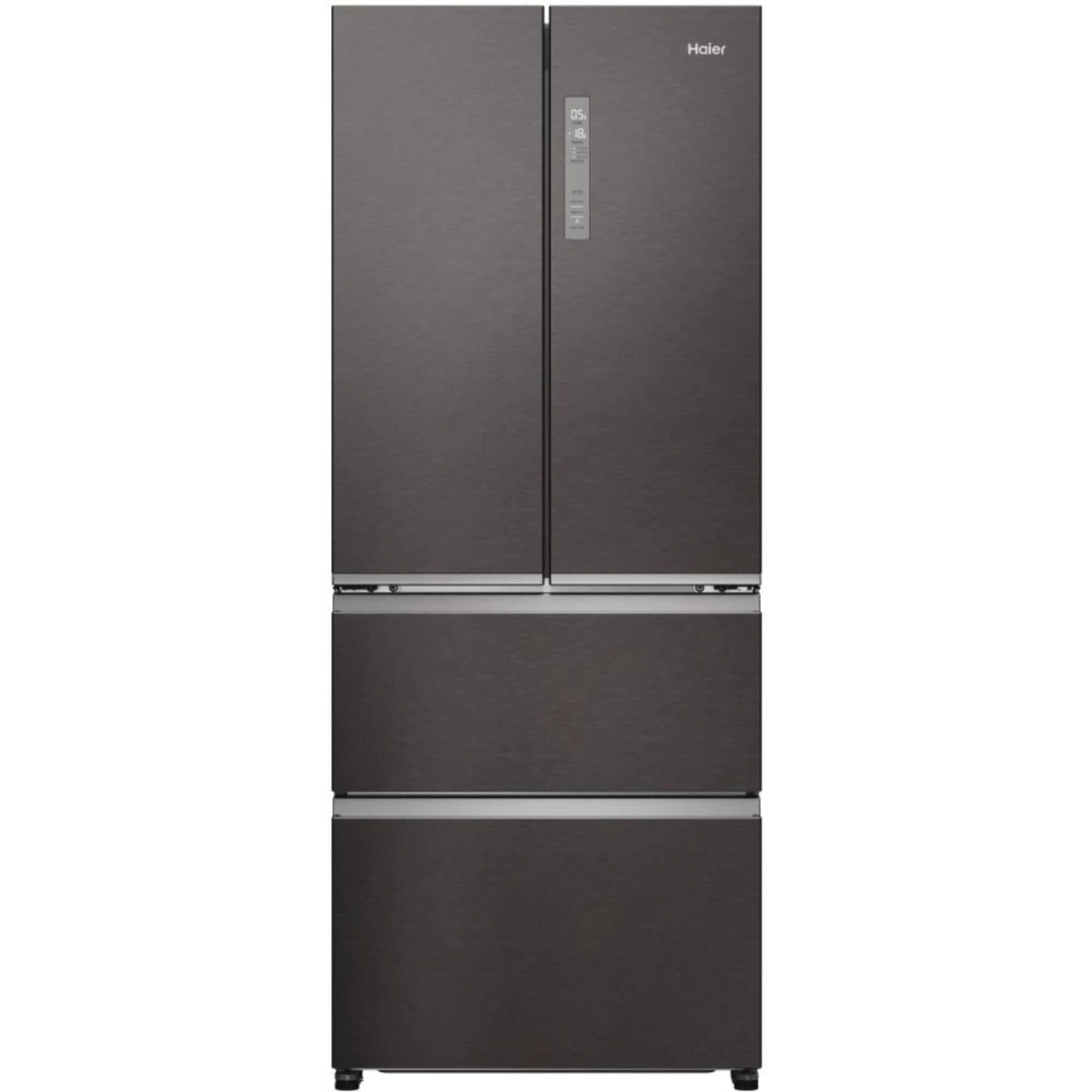Haier HFR3718ENMD American Style Fridge Freezer 60/40 No Frost - Dark Inox