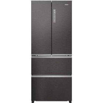 Haier HFR3718ENMD American Style Fridge Freezer 60/40 No Frost - Dark Inox