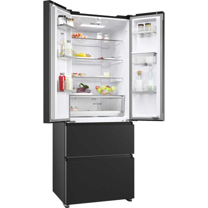Haier FD 70 Series 5 American Style Fridge Freezer 60/40 Total No Frost - Slate Black - HFR5719EWPB