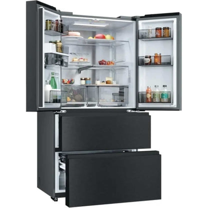 Haier Horizon Collection American Style Fridge Freezer - Black - HFR59F18CWMB