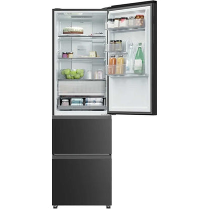 Haier 3D 55 Series 3 Fridge Freezer 60/40 NoFrost - Black - HTR3518ENMTK