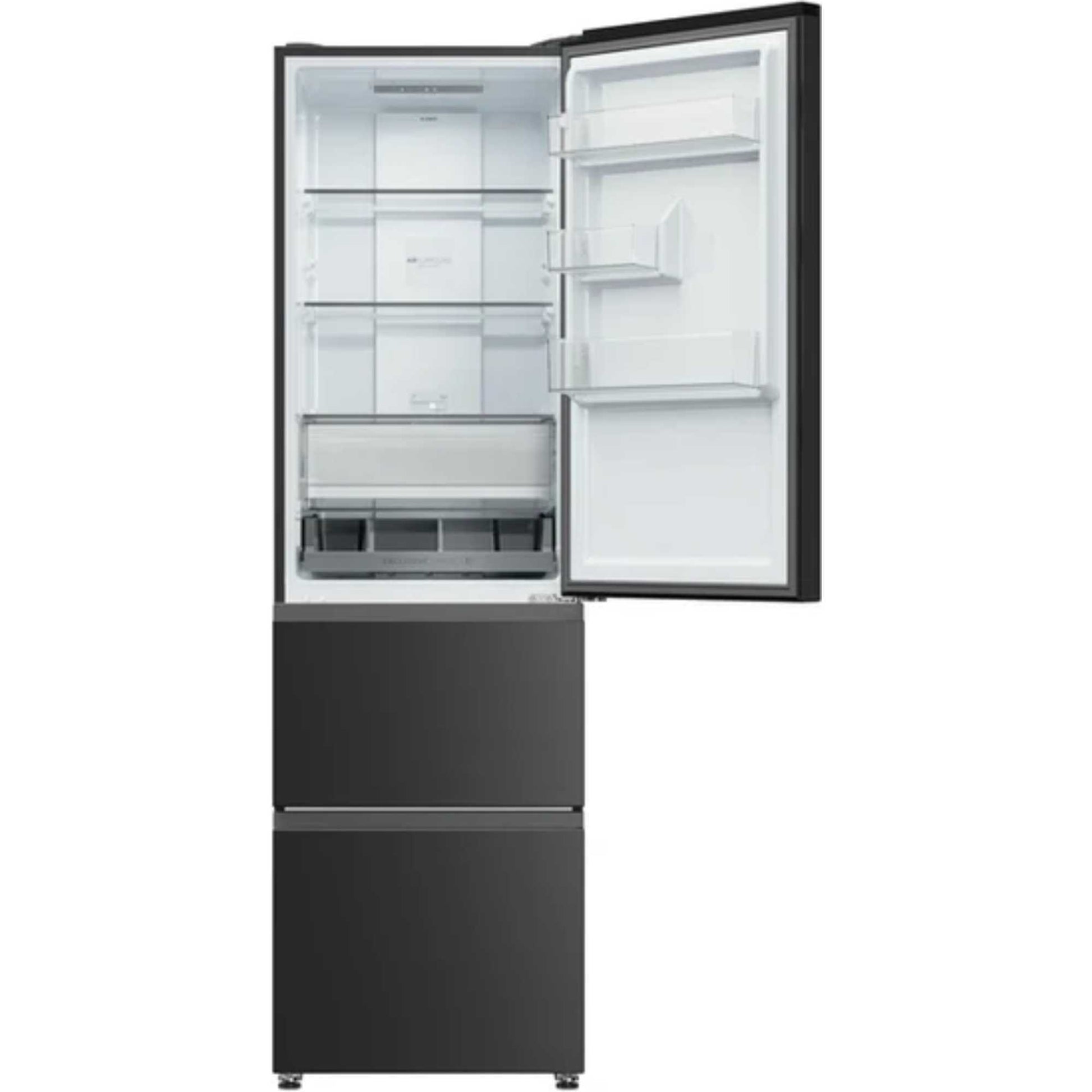 Haier 3D 55 Series 3 Fridge Freezer 60/40 NoFrost - Black - HTR3518ENMTK