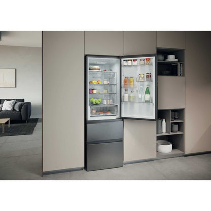 Haier Fridge Freezer No Frost 60/40 - Silver - HTR3618DNMG