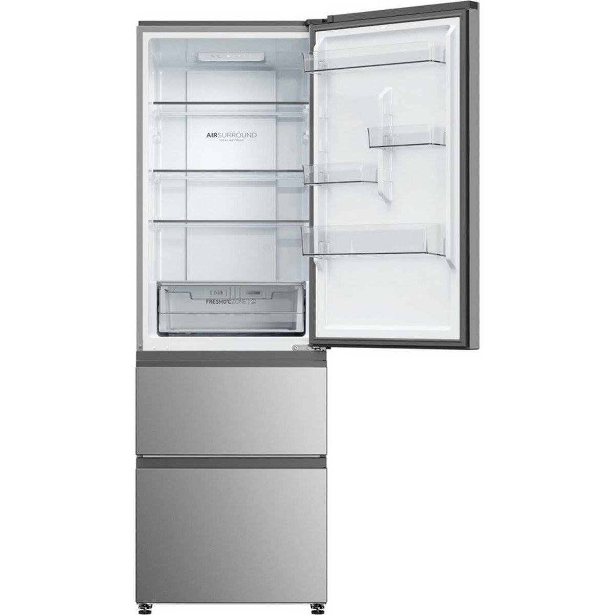 Haier Fridge Freezer No Frost 60/40 - Silver - HTR3618DNMG