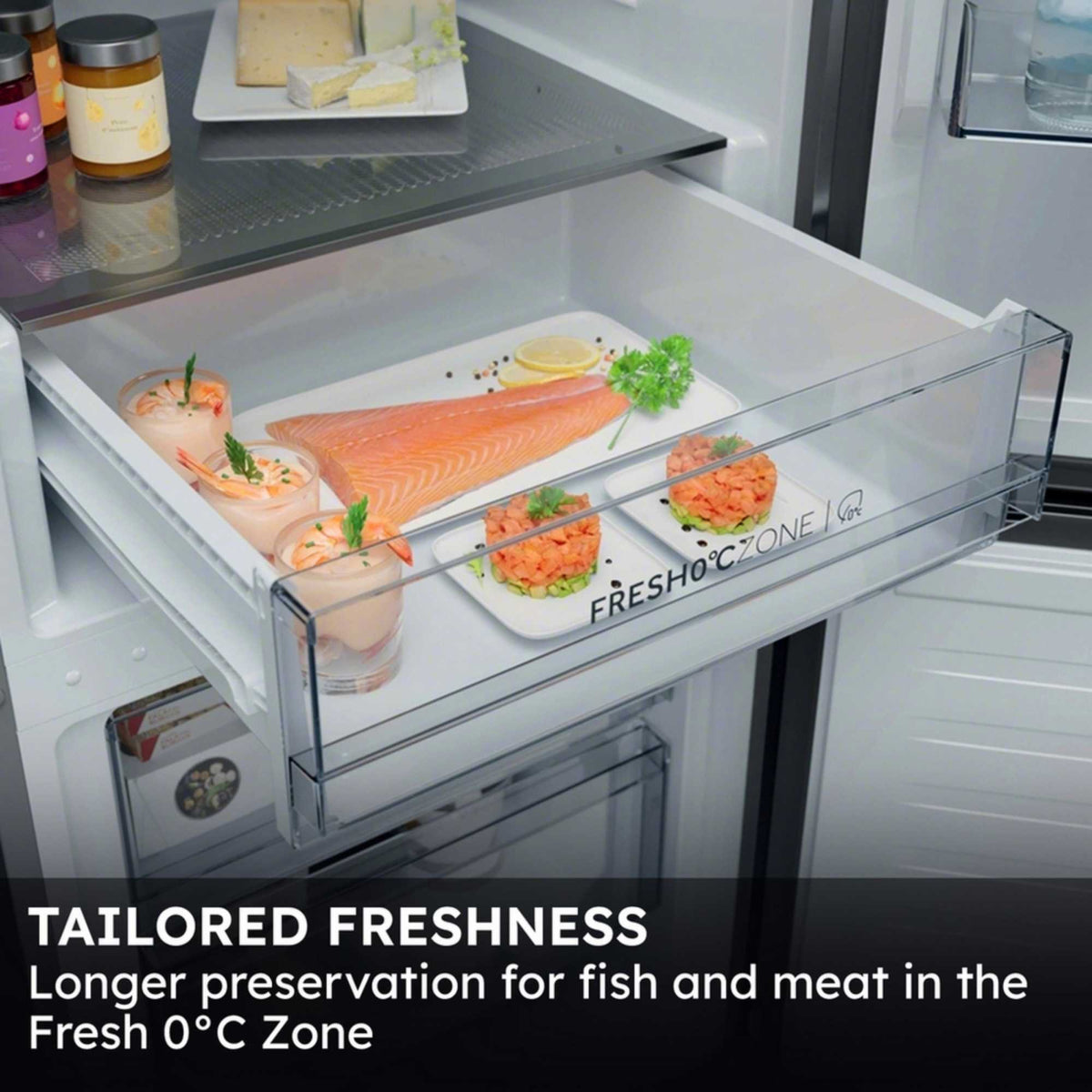 Haier Fridge Freezer No Frost 60/40 - Silver - HTR3618DNMG
