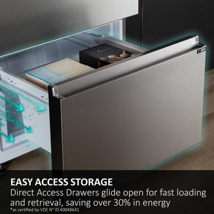 Haier Fridge Freezer No Frost 60/40 - Silver - HTR3618DNMG