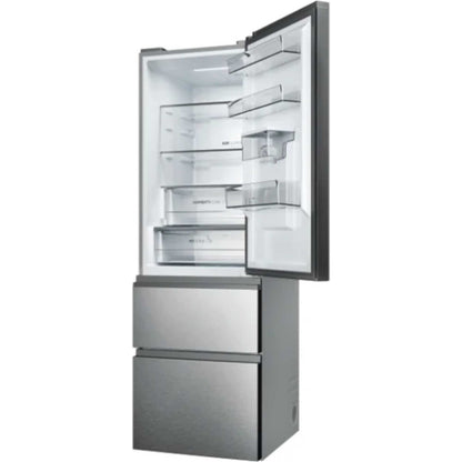 Haier 2D 60 Series 5 Fridge Freezer 60/40 Total No Frost - Gentle Silver - HTW5618EWMG