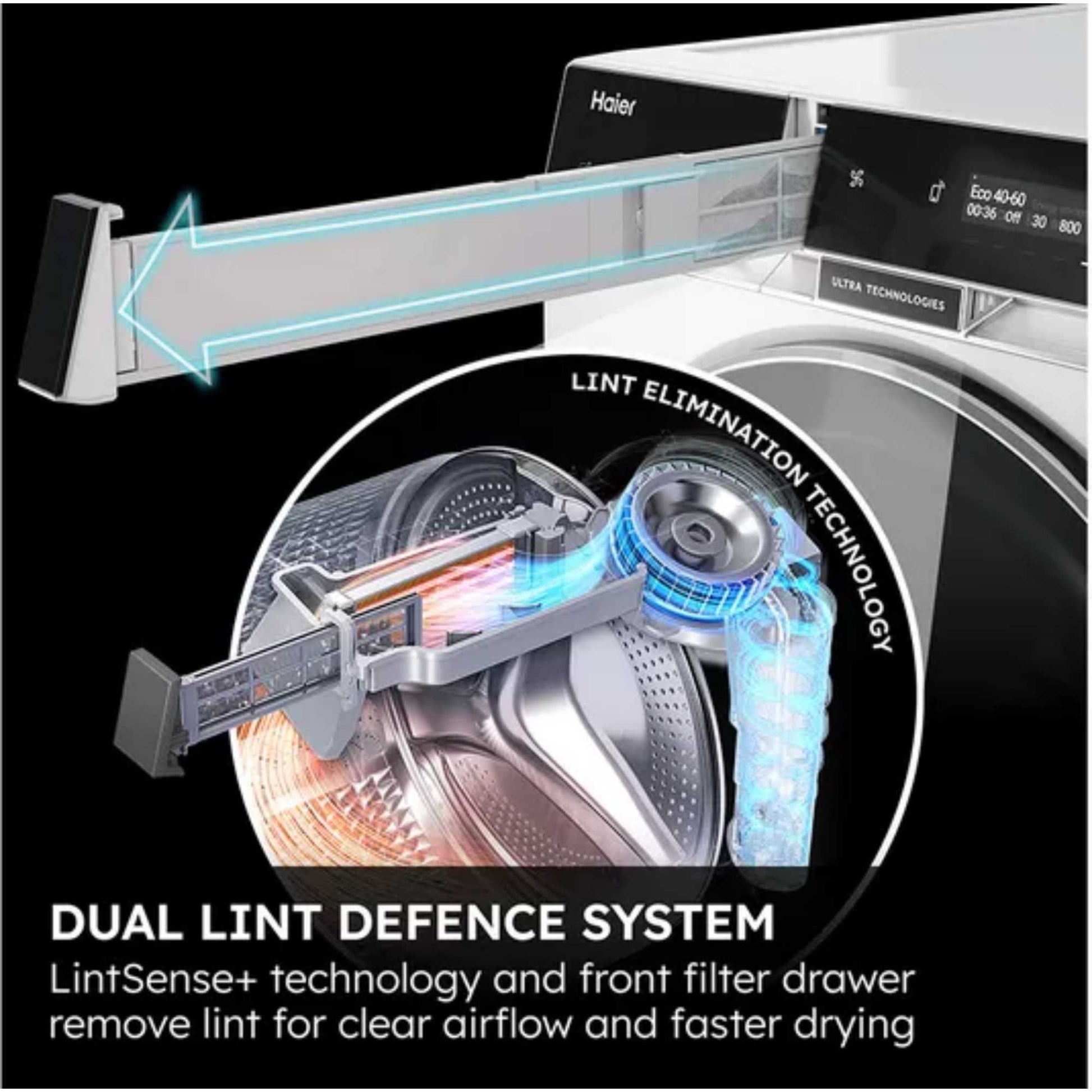 Haier 12kg Wash 7kg Dry 1400rpm Washer Dryer - HWD120BD16397EUK
