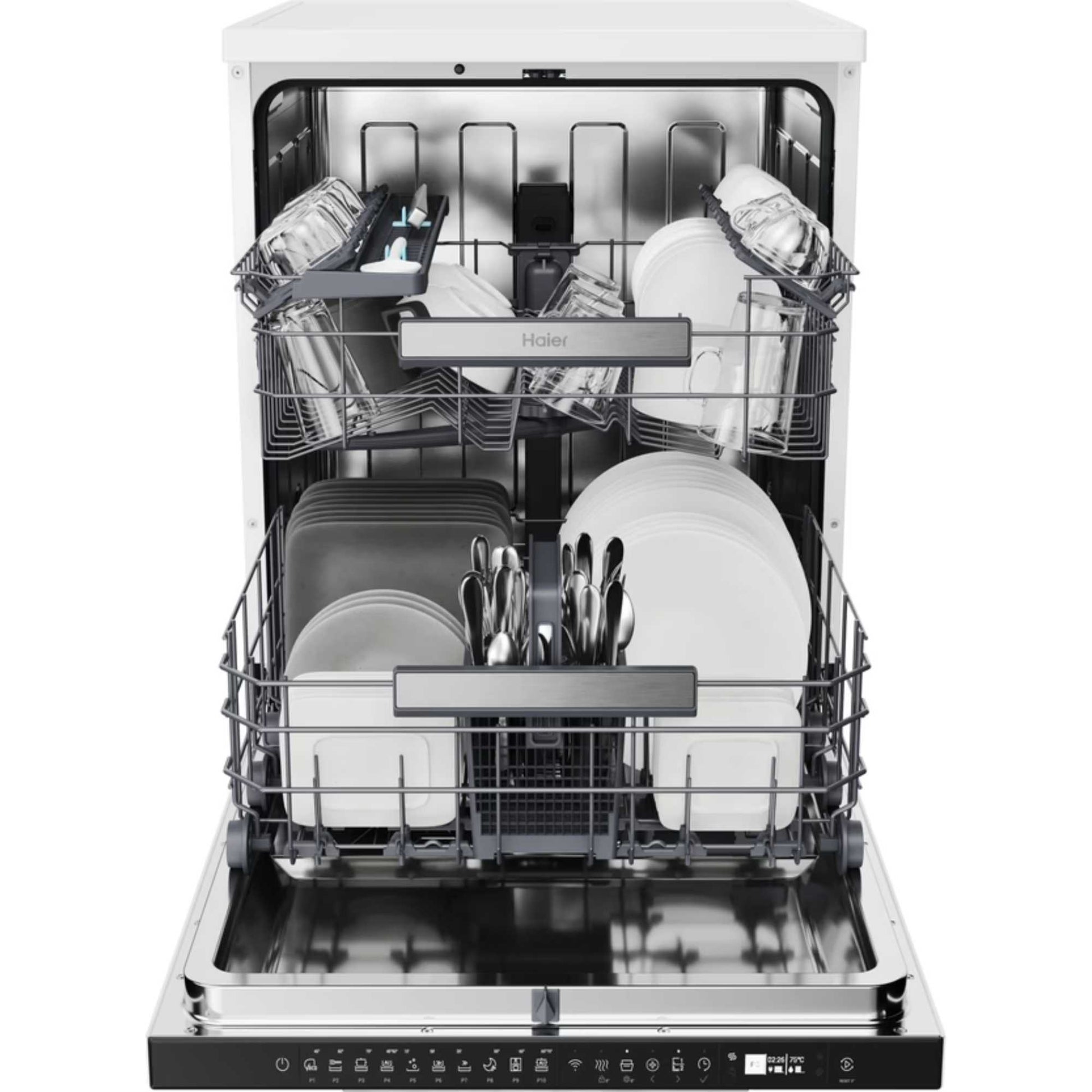 Haier I-Pro Shine Series 3 Freestanding Full-Sized Dishwasher - XF 5C7M0W-80