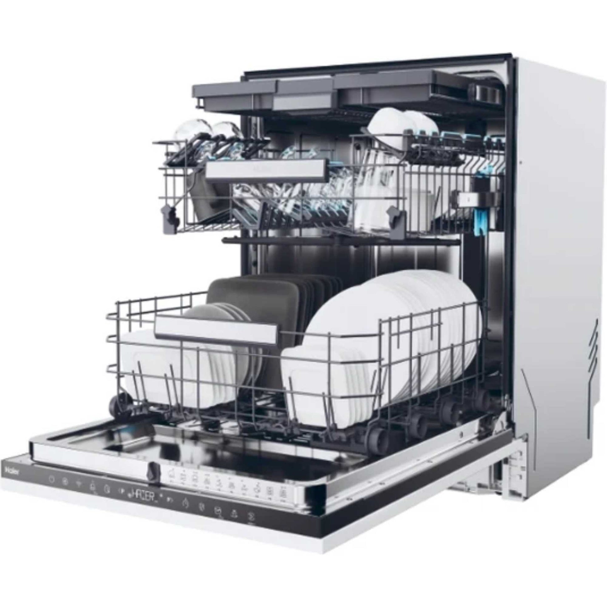 Haier Washlens Plus Fully Integrated Full-Sized Dishwasher - XI 6C4S3FSB-80