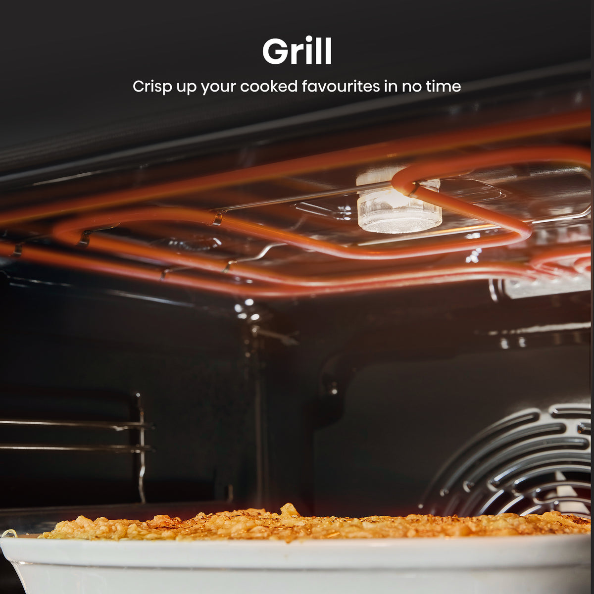 Hisense HDCEC5C10B Freestanding Double Oven with 4 Ceramic Hobs - Black
