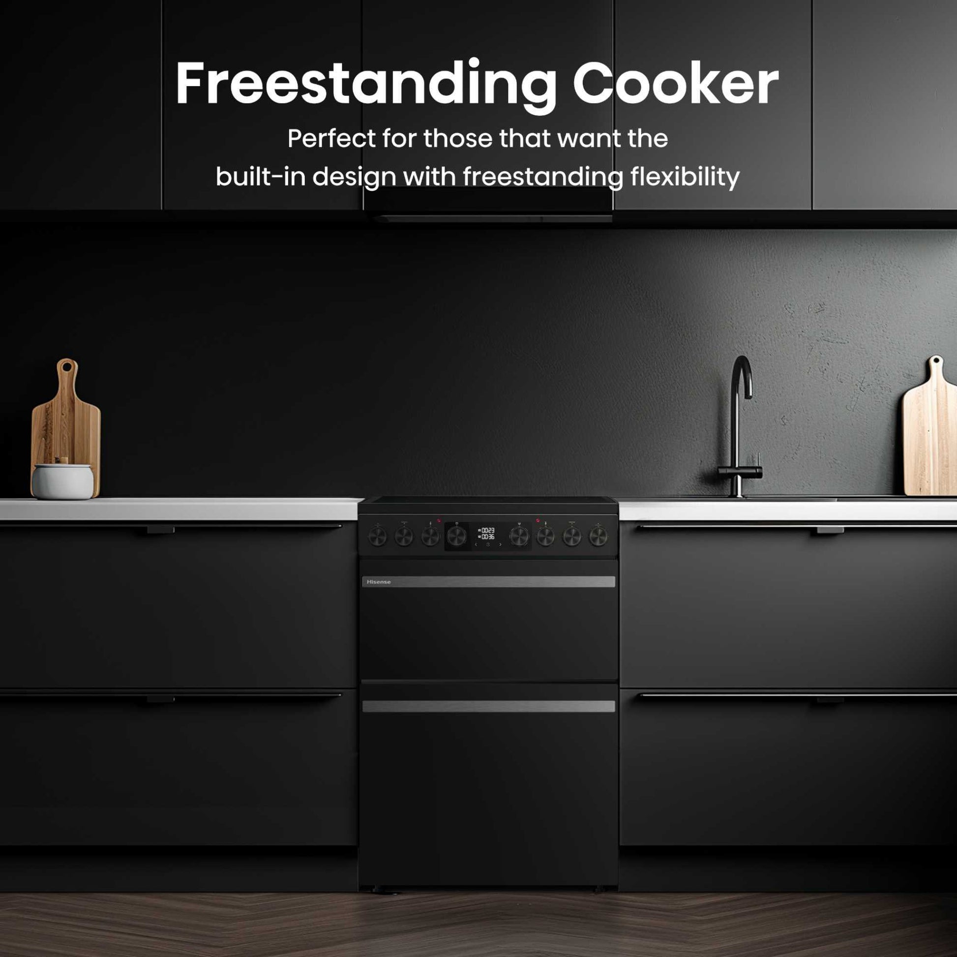 Hisense 60cm Electric Double Oven Cooker - HDCEC6C20B