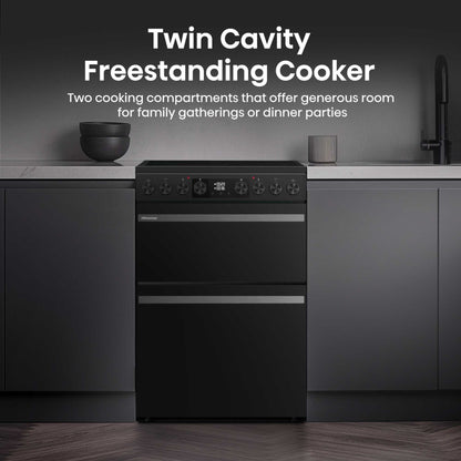 Hisense 60cm Electric Double Oven Cooker - HDCEC6C20B