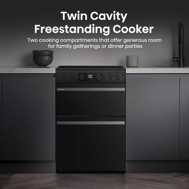 Hisense 60cm Electric Double Oven Cooker - HDCEC6C20B