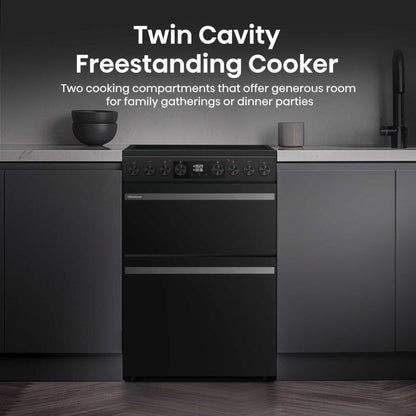 Hisense 60cm Electric Double Oven Cooker - HDCEC6C20B