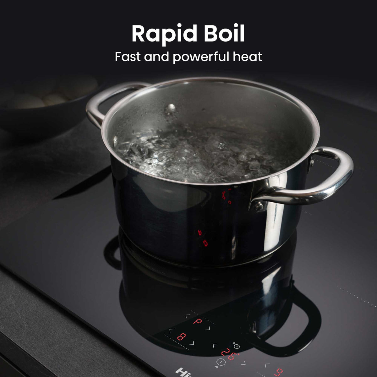 Hisense HI6421BSC 60cm 4 Burner Induction Hob - Black