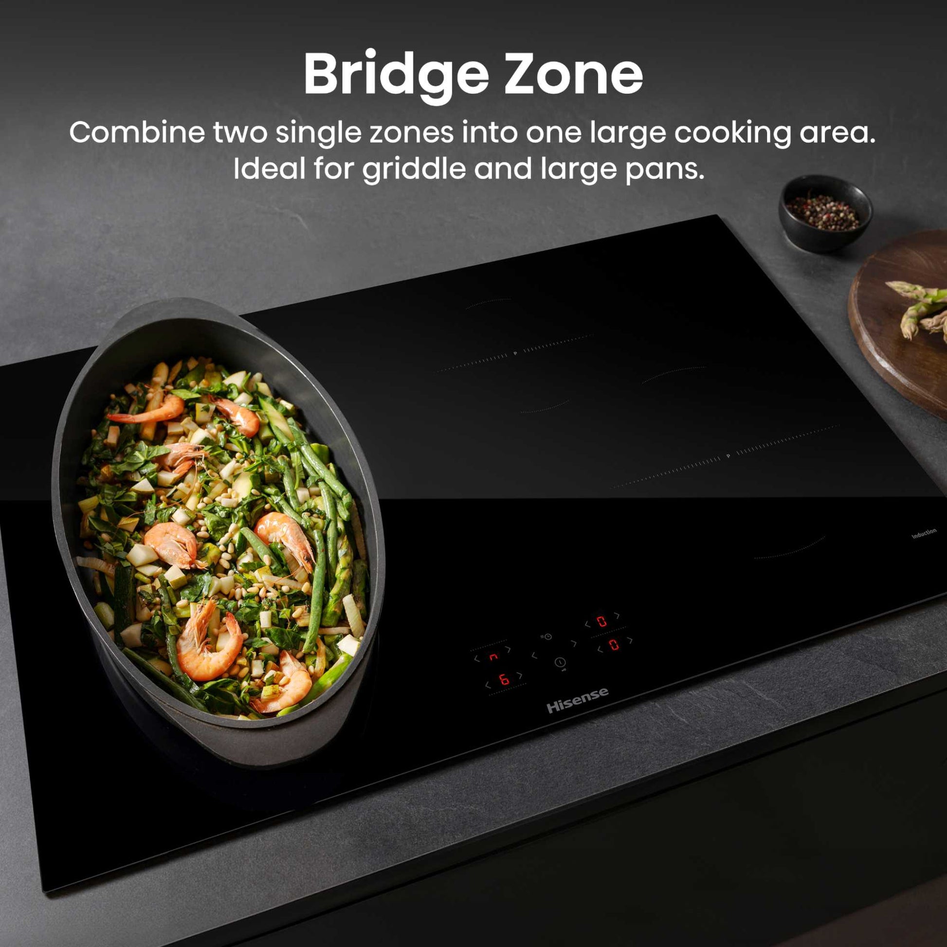 Hisense HI8421BSC 80cm 4 Zone Induction Hob