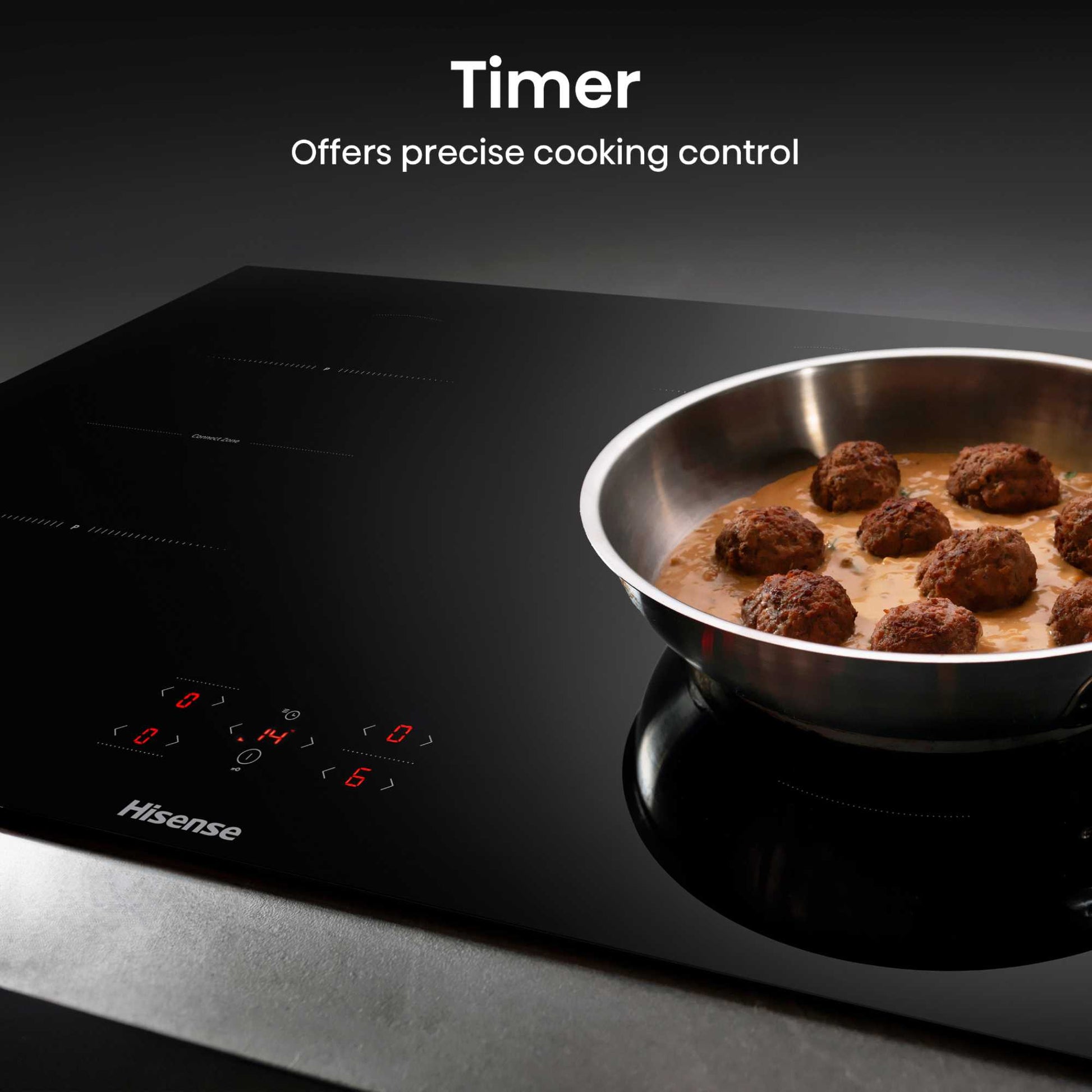 Hisense HI8421BSC 80cm 4 Zone Induction Hob