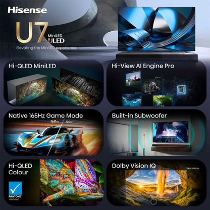 Hisense U7S 100" 4K Ultra HD ULED MiniLED Smart TV - 100U7STUK