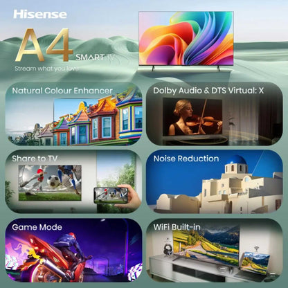 Hisense A4S 40" Full 1080 HD DLED Smart TV - 40A4STUK