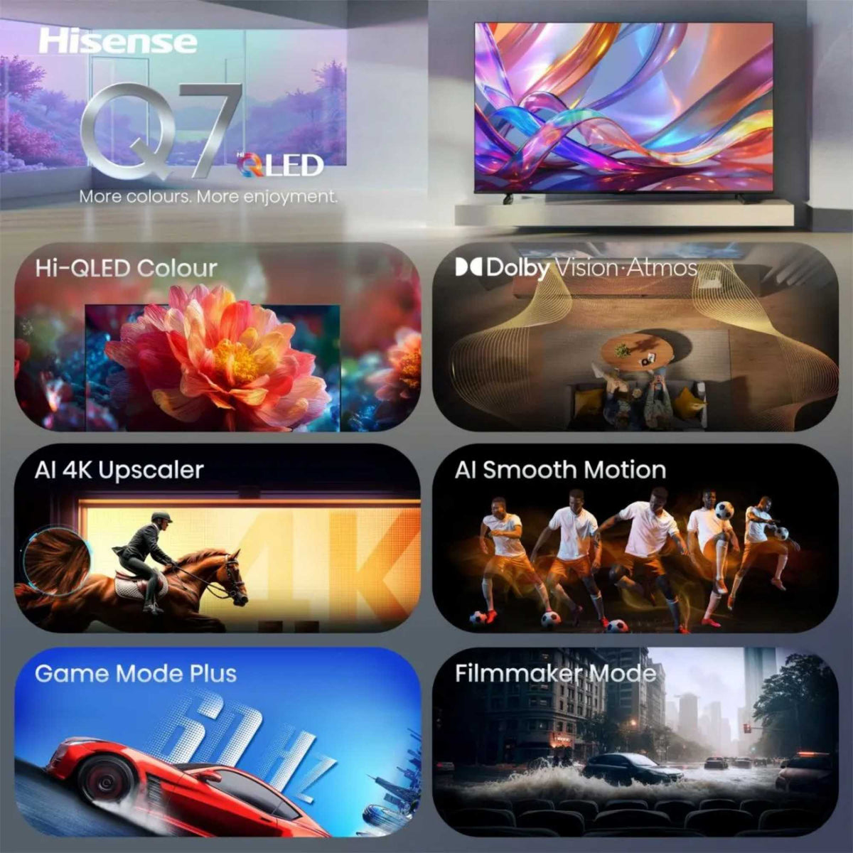 Hisense Q7S 43" HI-QLED Smart TV - 43Q7STUK