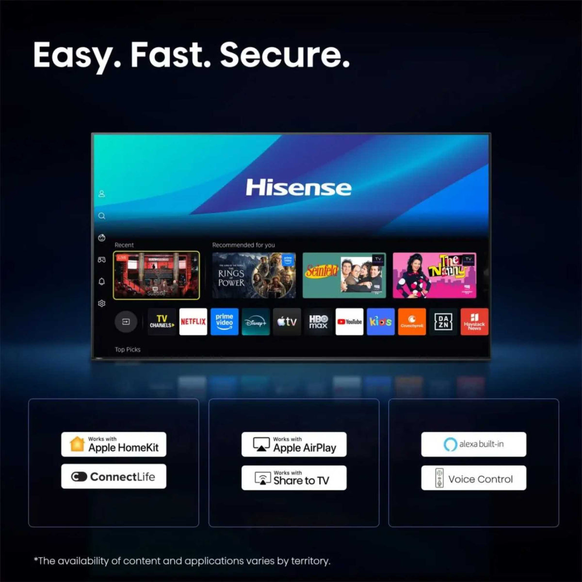 Hisense U7STUK-PRO 100" 4K Ultra HD ULED Freely Smart TV - 100U7STUK-PRO